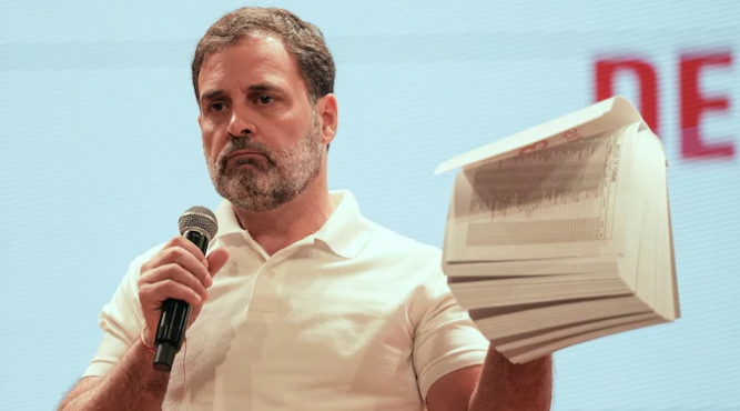 വോട്ടുകൊള്ള: തെളിവുകൾ പുറത്തുവിട്ട് രാഹുൽ ഗാന്ധി