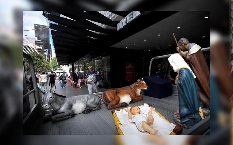 7 വർഷങ്ങൾക്ക് ശേഷം മെല്ബണ് നഗരത്തില് തിരുപിറവി രംഗം