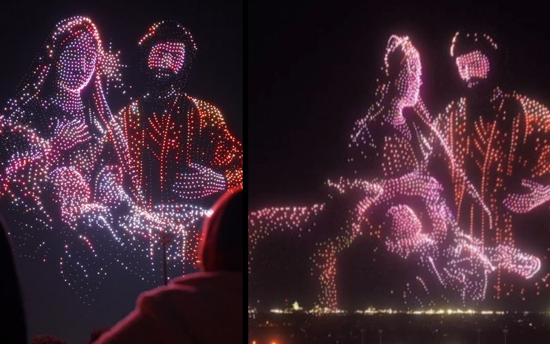 ആകാശത്തു വിസ്മയമായ് ഡ്രോൺ ഷോ