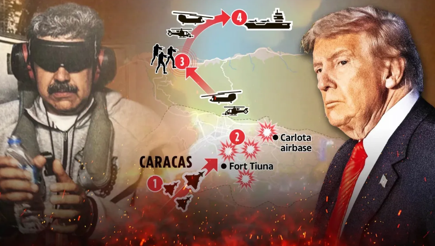 മഡൂറോയ്ക്കെതിരെ യൂഎസ്സിന്റെ ‘ഓപ്പറേഷൻ ആബ്സൊല്യൂട്ട് റിസോൾവ്’