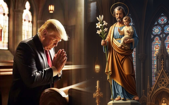 വി. യൗസേപ്പിതാവിന്റെ തിരുനാളിൽ, ട്രമ്പിന്റെ സന്ദേശം