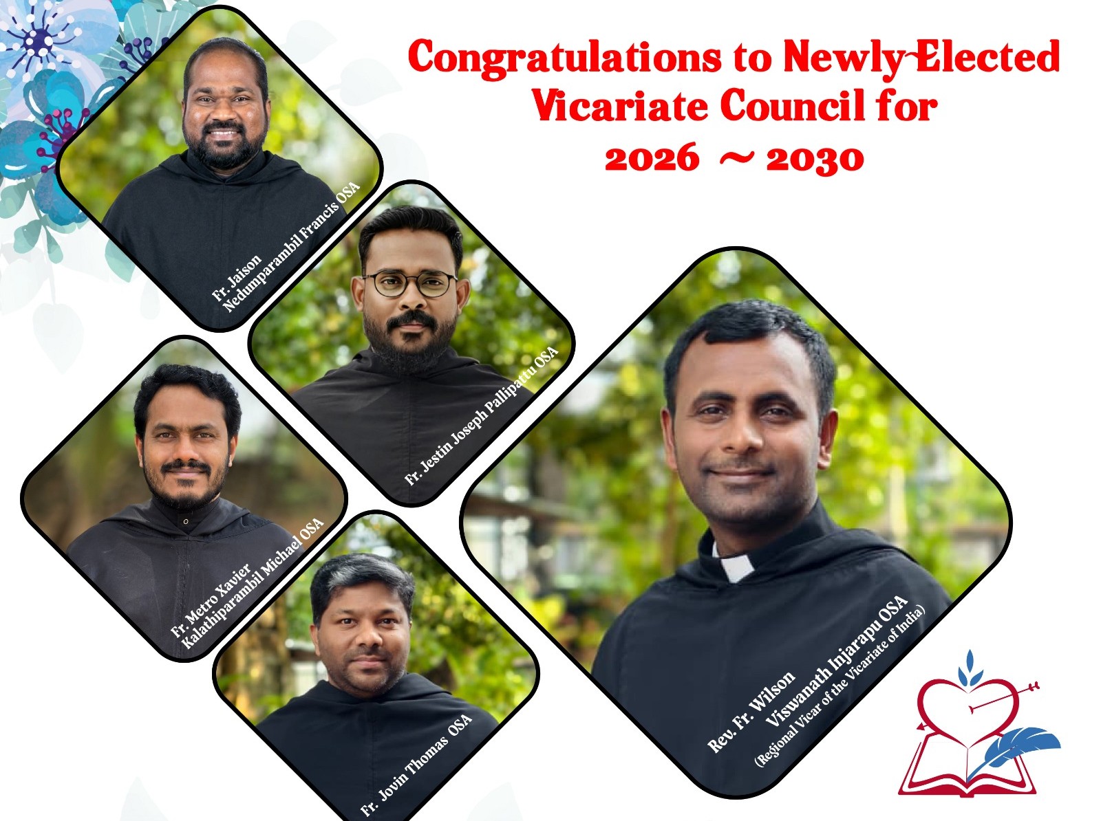 അഗസ്റ്റിനിയൻ സഭയ്ക്ക് പുതിയ ഭരണസമിതി